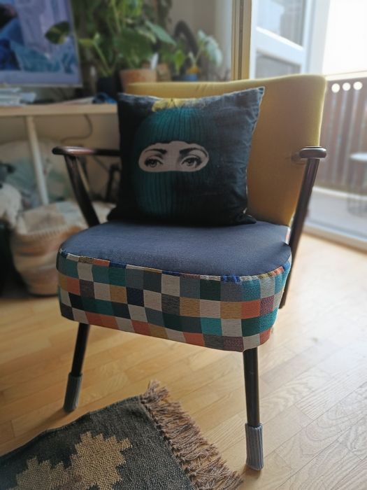 Fotel PRL , wielobarwny