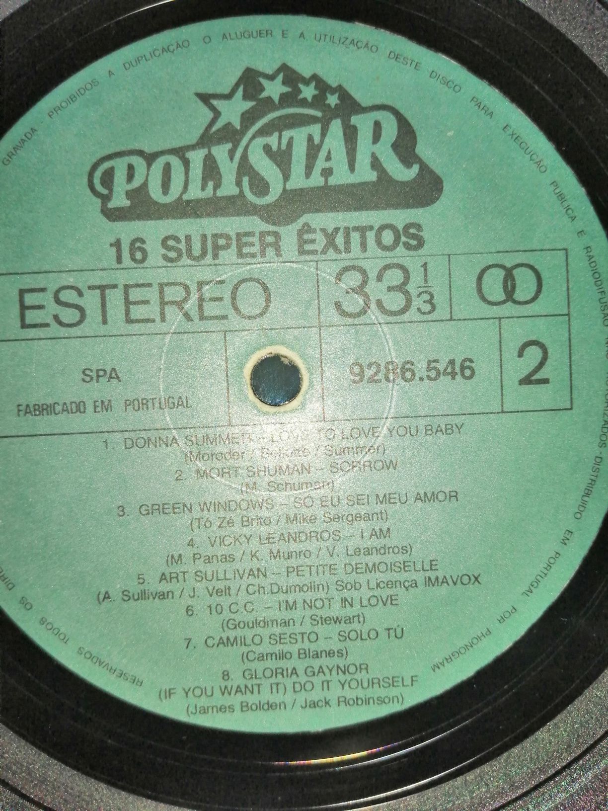 Polystar - 16 Super Exitos-  disco de vinil como novo! Musica déc 70