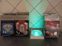 3x Crystal Puzzle oraz podstawka Led
