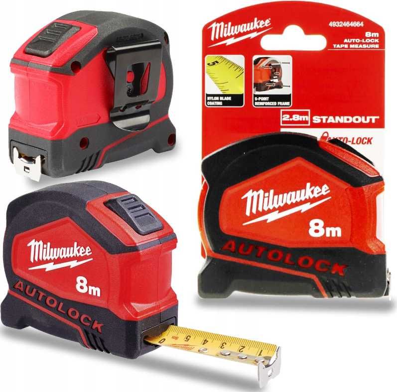 Рулетка Milwaukee Autolock 5м/25мм, 8м/25мм