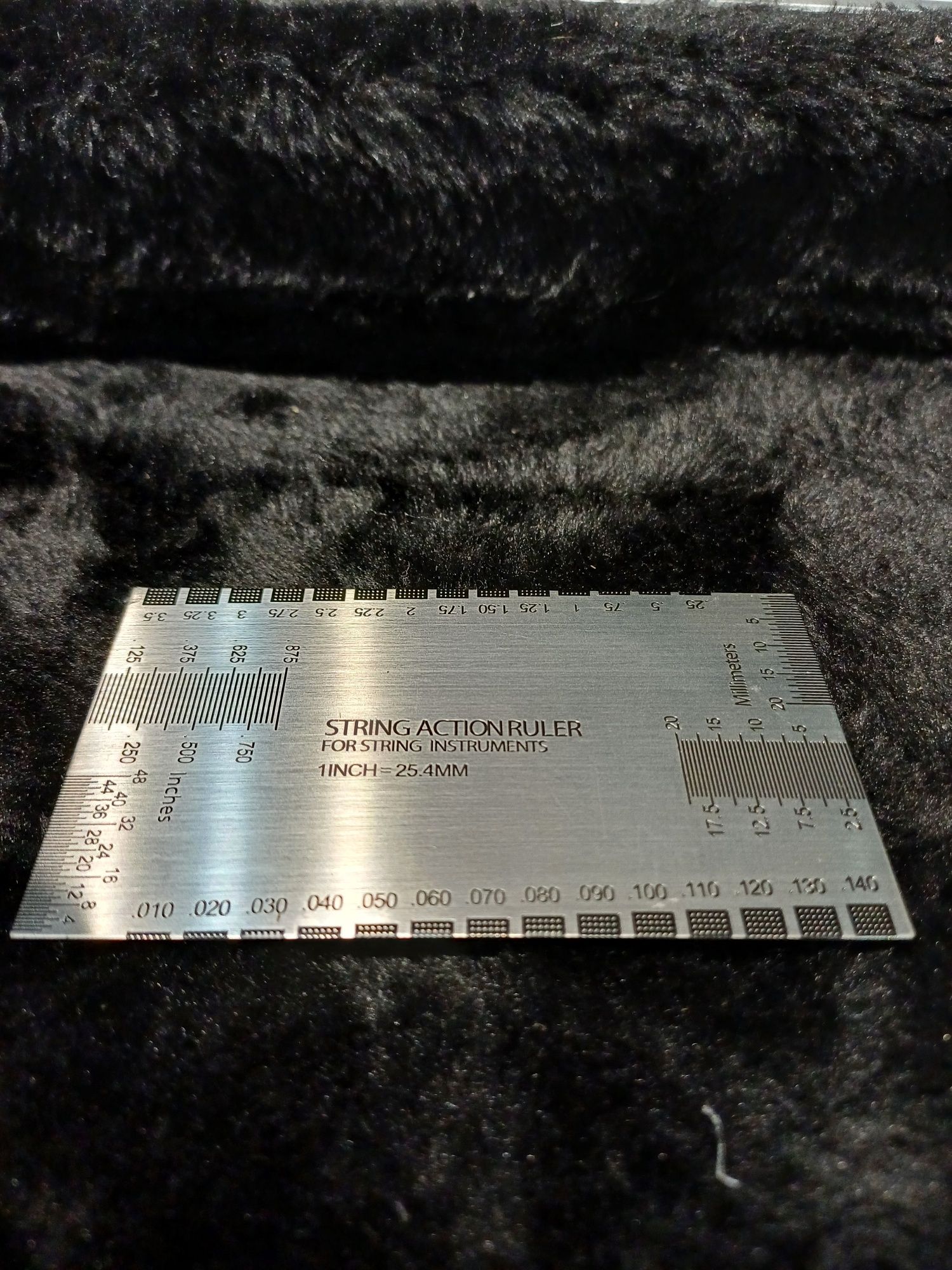 miarka akcji strun linijka fret ruler action gauge