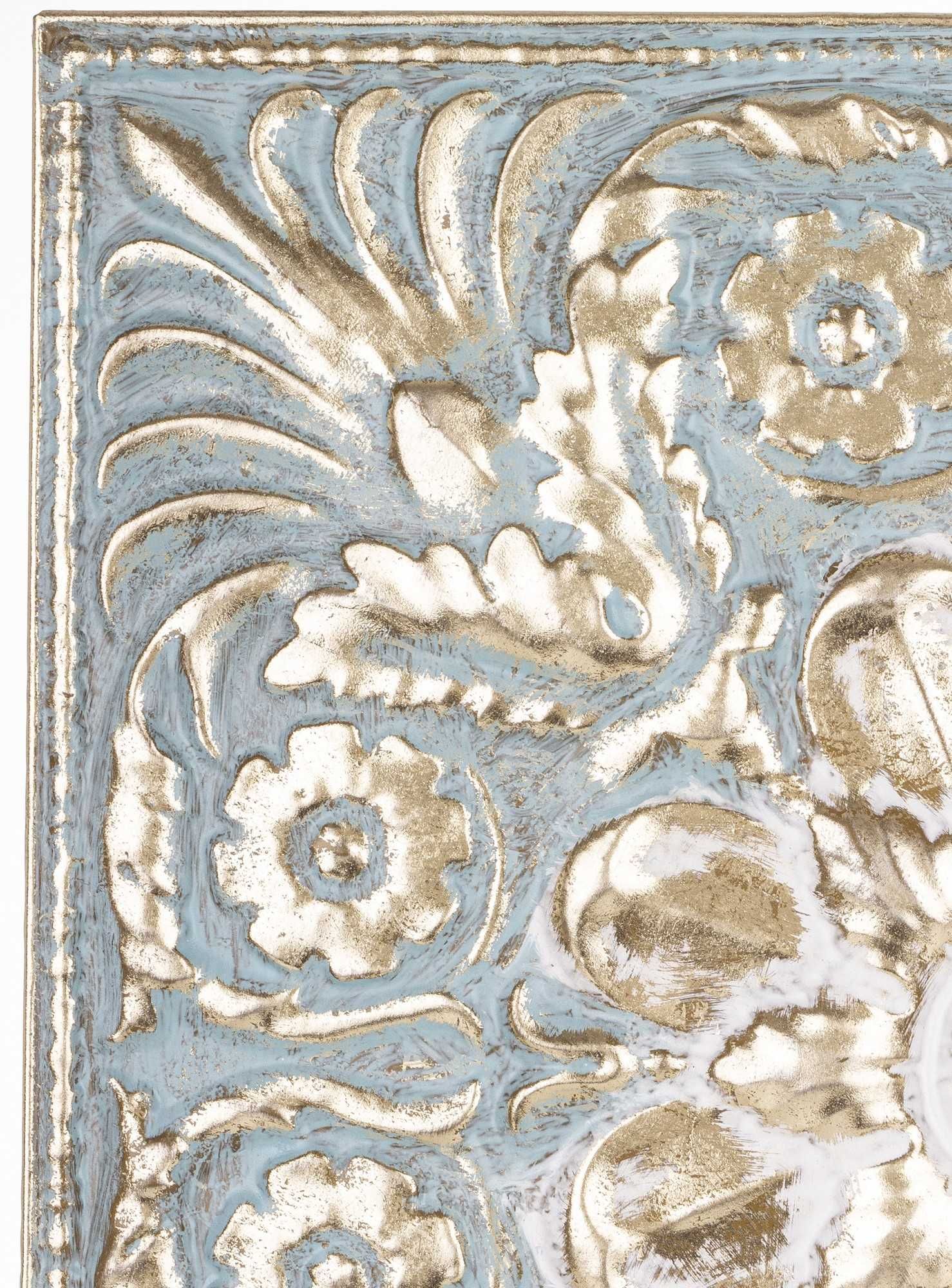 Metalowa Dekoracja Ścienna kwadratowy panel dekoracyjny z metalu176898