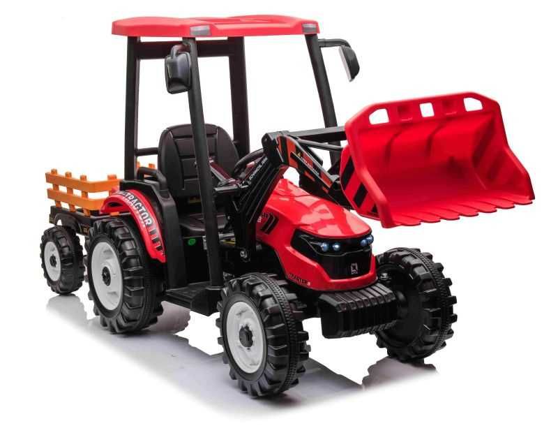 Autko na akumulator OLBRZYMI TRAKTOR Z PRZYCZEPĄ pilot zabawka