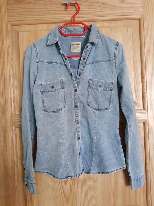 Джинсова сорочка рубашка pull and bear