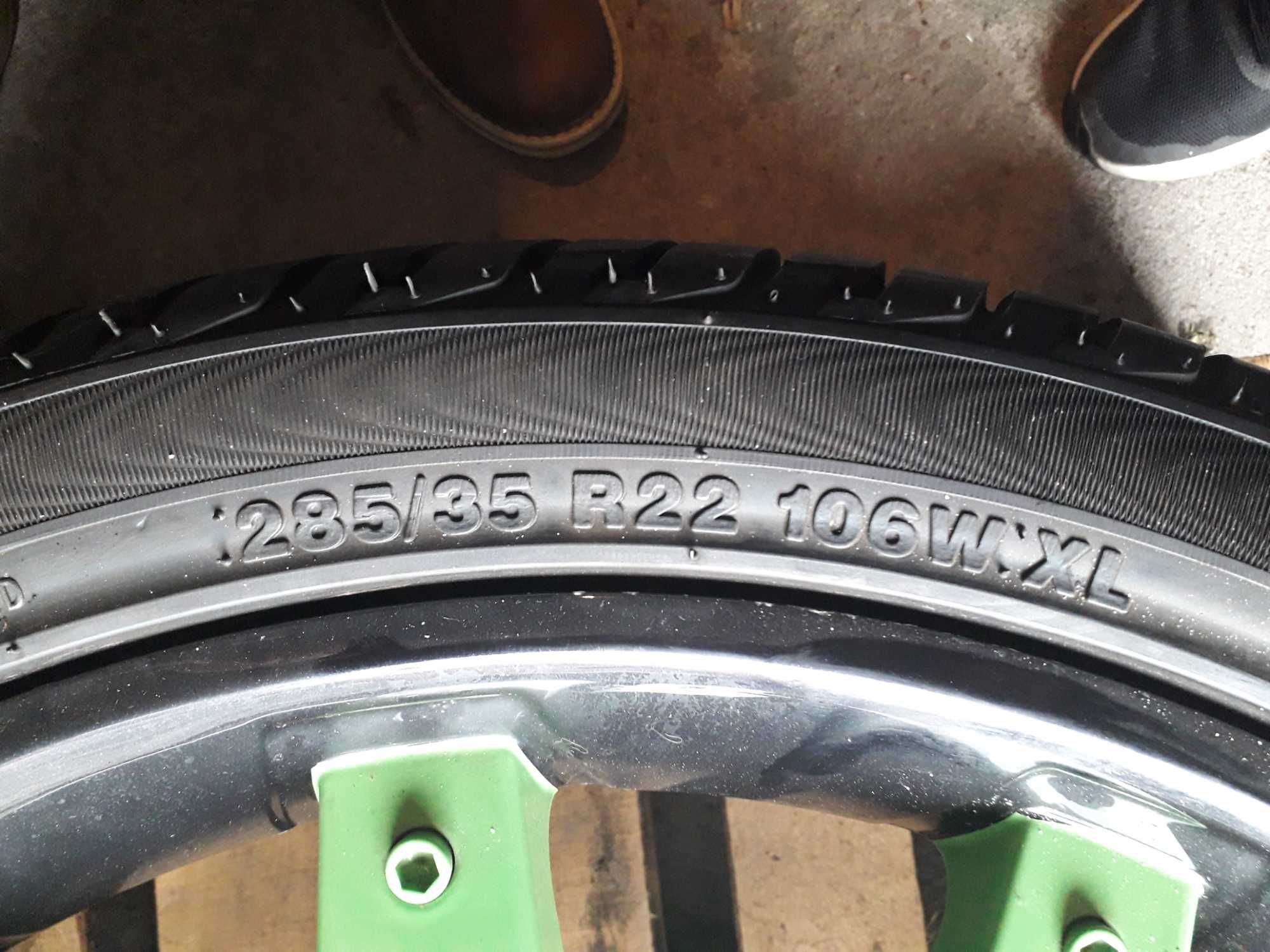 Felgi + opony 285/35 R22 106W XL (wzmacniane)