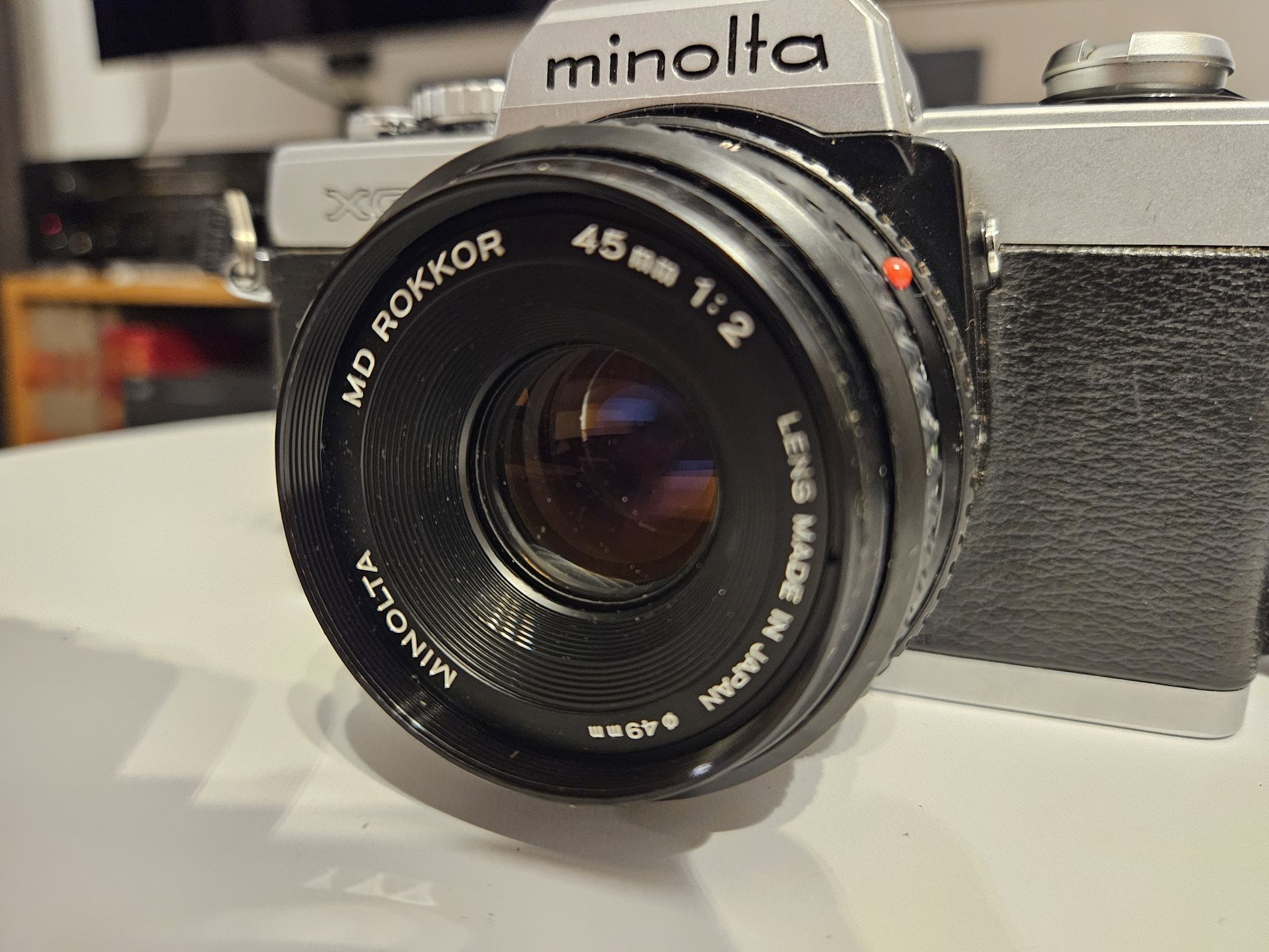 Aparat analogowy Minolta XG1 MD Rokkor 45mm f/2 STAN!
