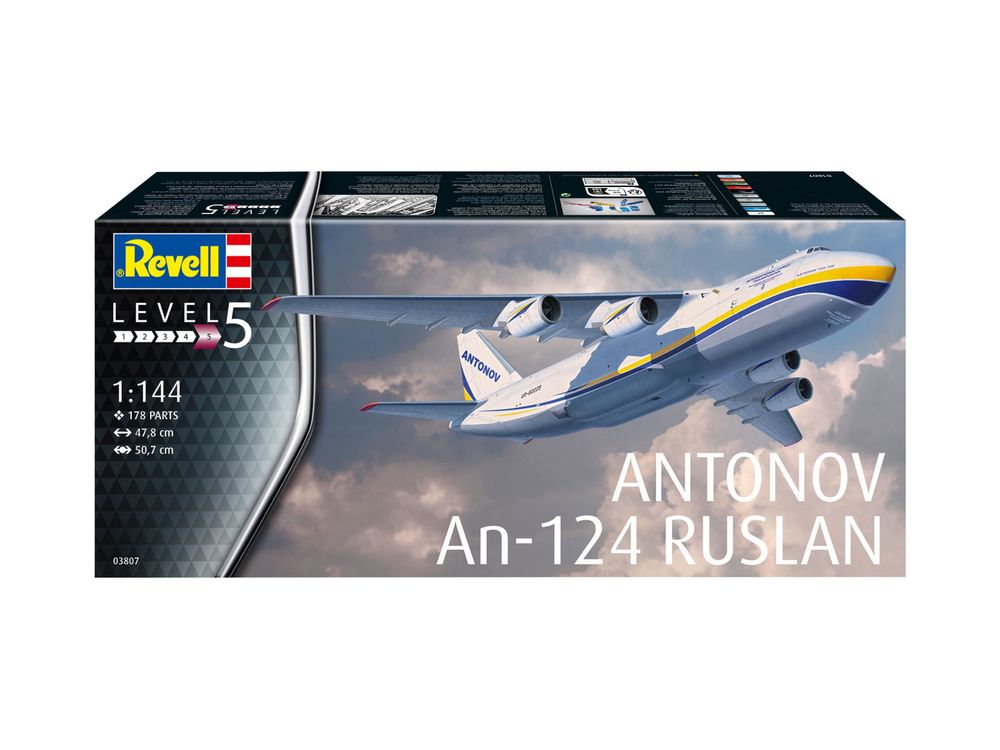 Model do sklejania samolot Revell 03807 ANTONOV AN-124 RUSLAN