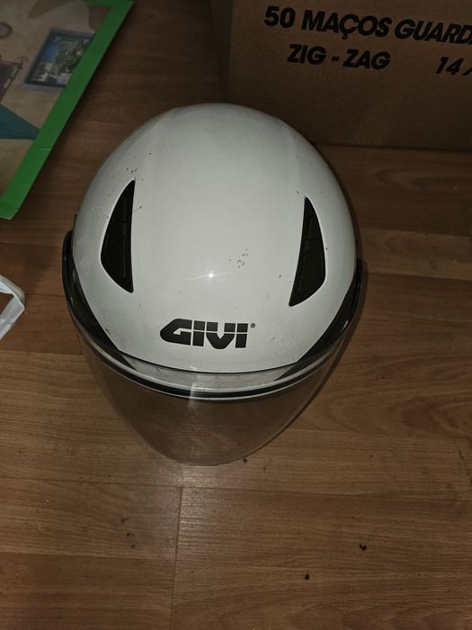 Capacete mota com viseira