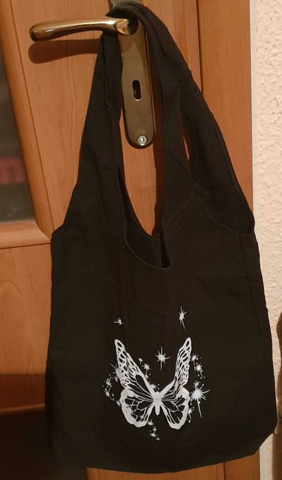 Torba na zakupy z kosmetyczną z motywem motyla