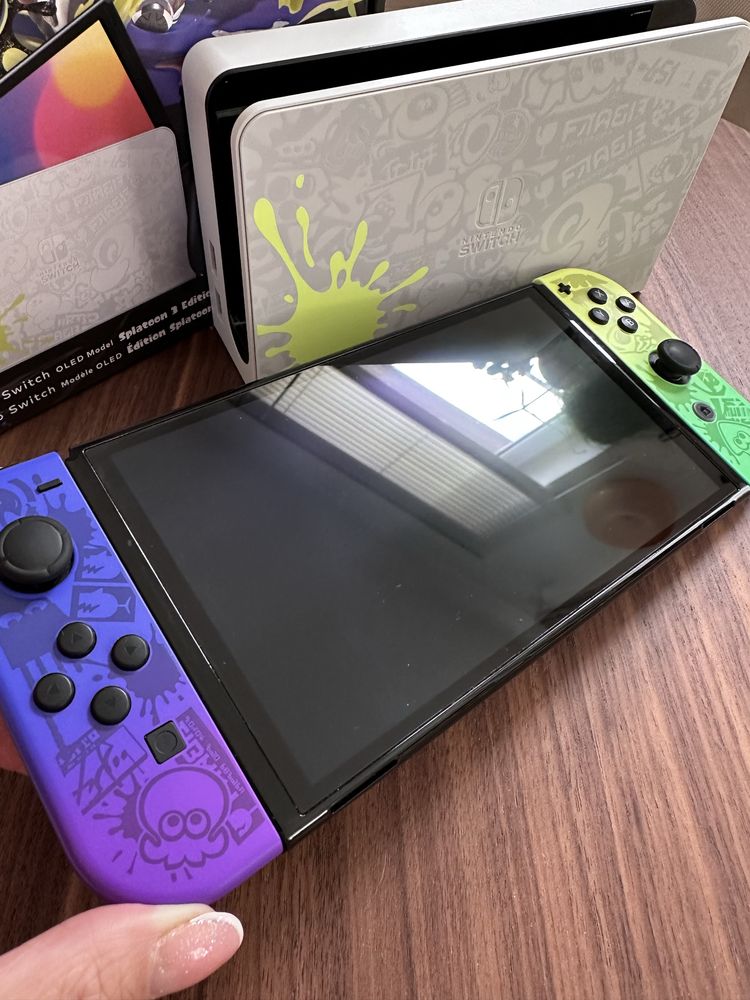 Nintendo Switch OLED Splatoon 3 Jak nowa! Gratis oryginalne etui