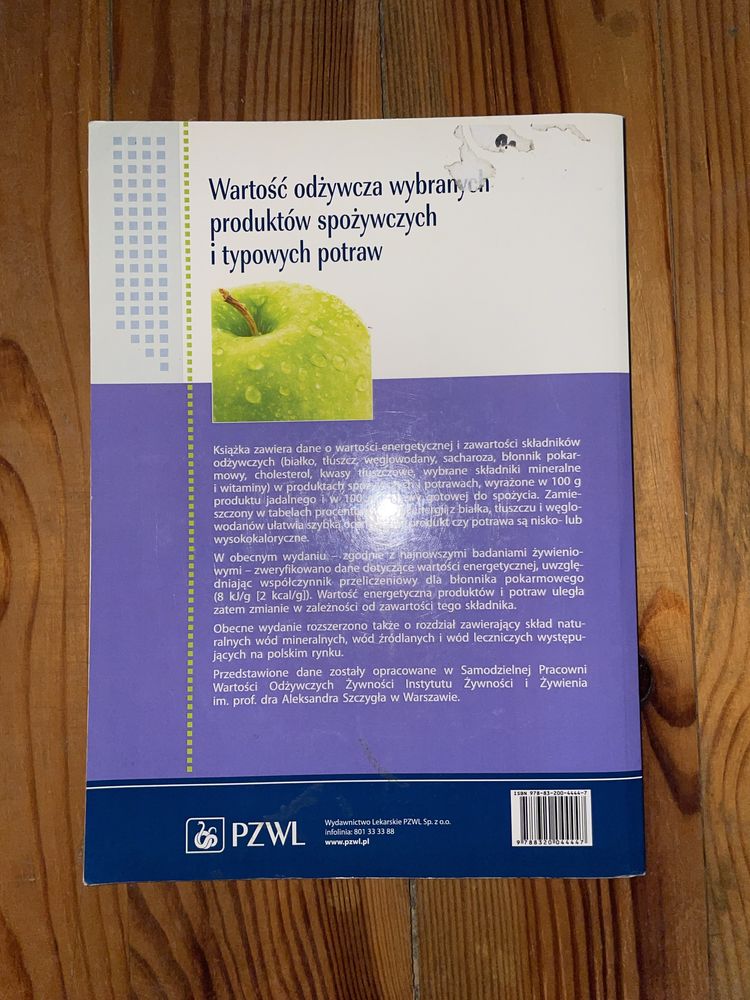 Wartość odżywcza wybranych produktów spożywczych - Kunachowicz