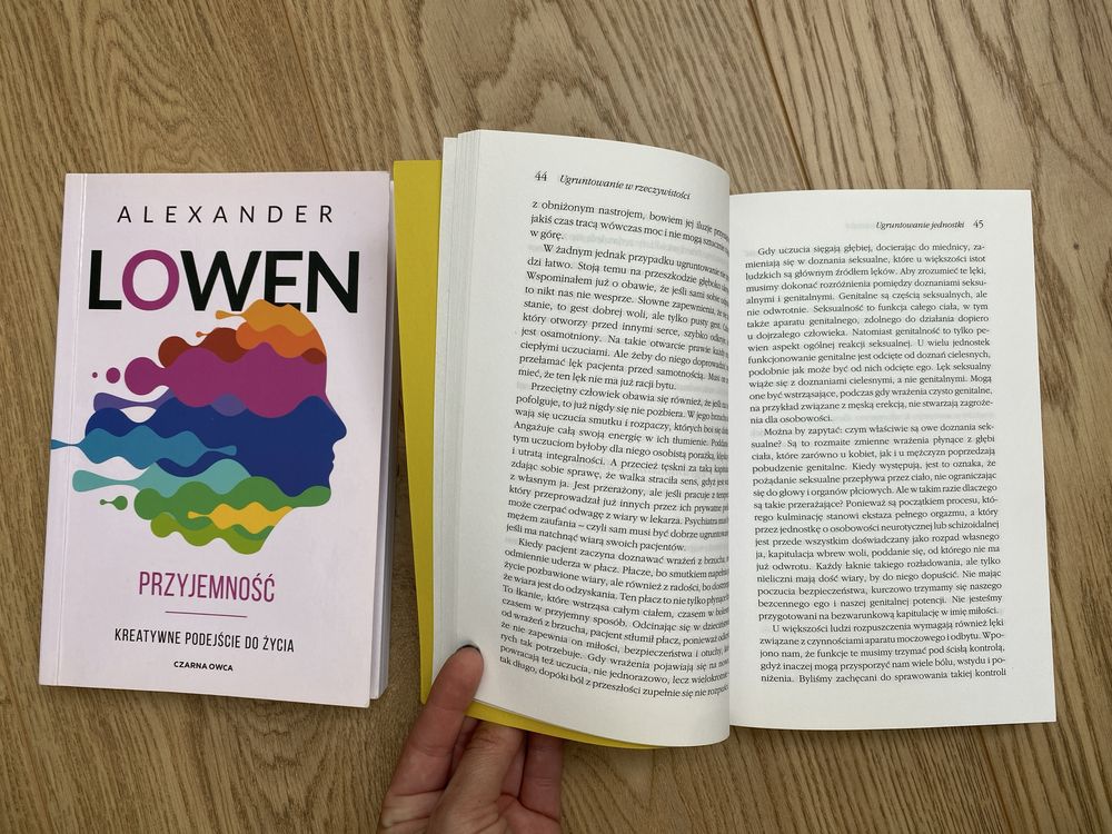 Alexander Lowen, 2 książki: Przyjemność + Depresja i Ciało