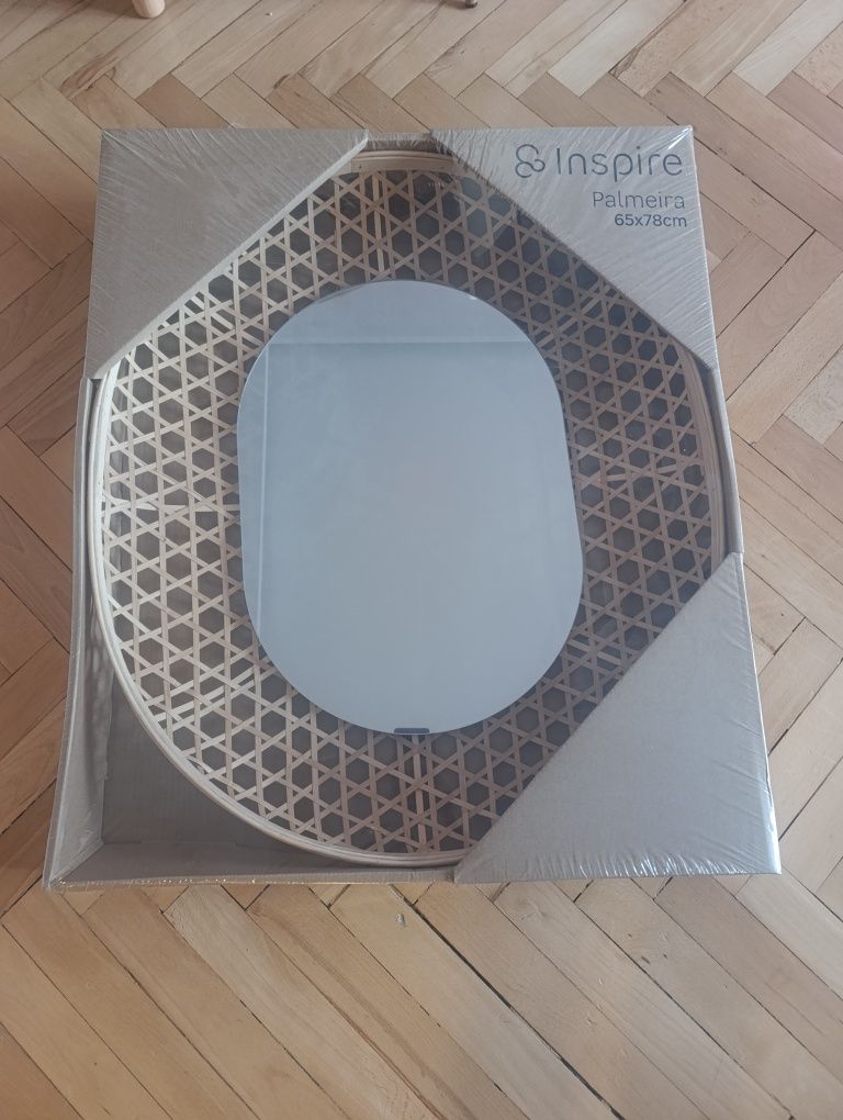 Duże lustro boho