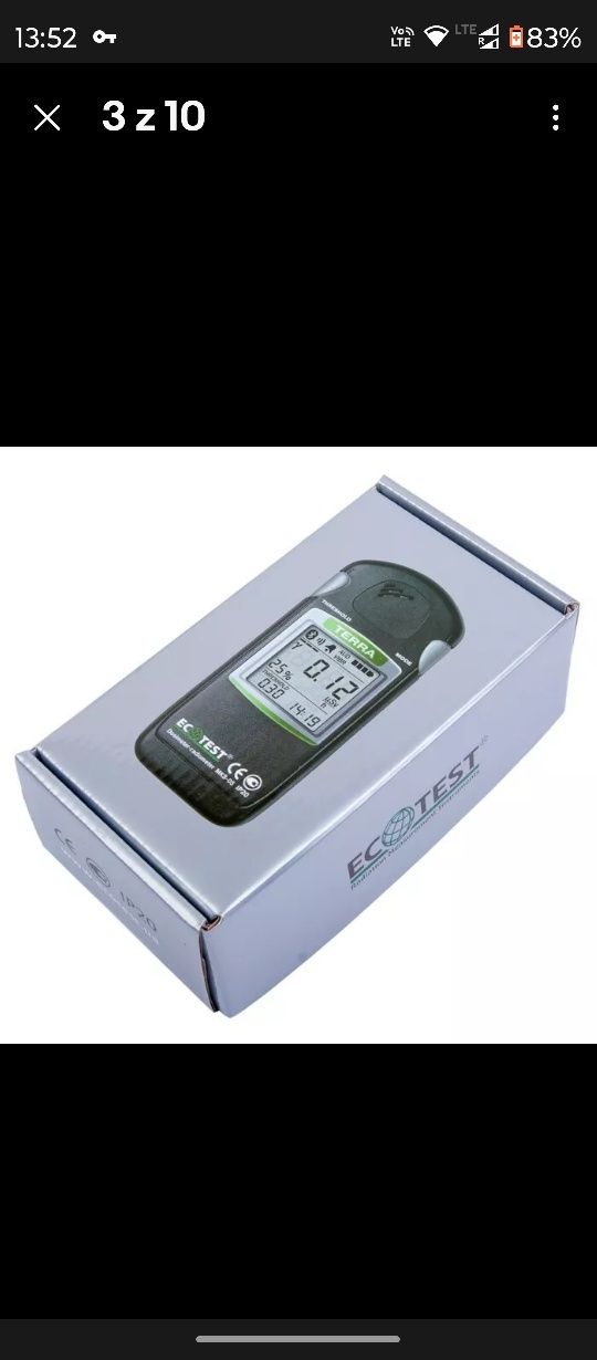 Sprzedam miernik Terra MKS 05 (Ecotest) z BlueTooth - wersja angielska
