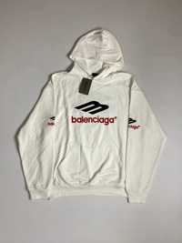 худи Balenciaga 3B Sports Icon Hoodie (White)