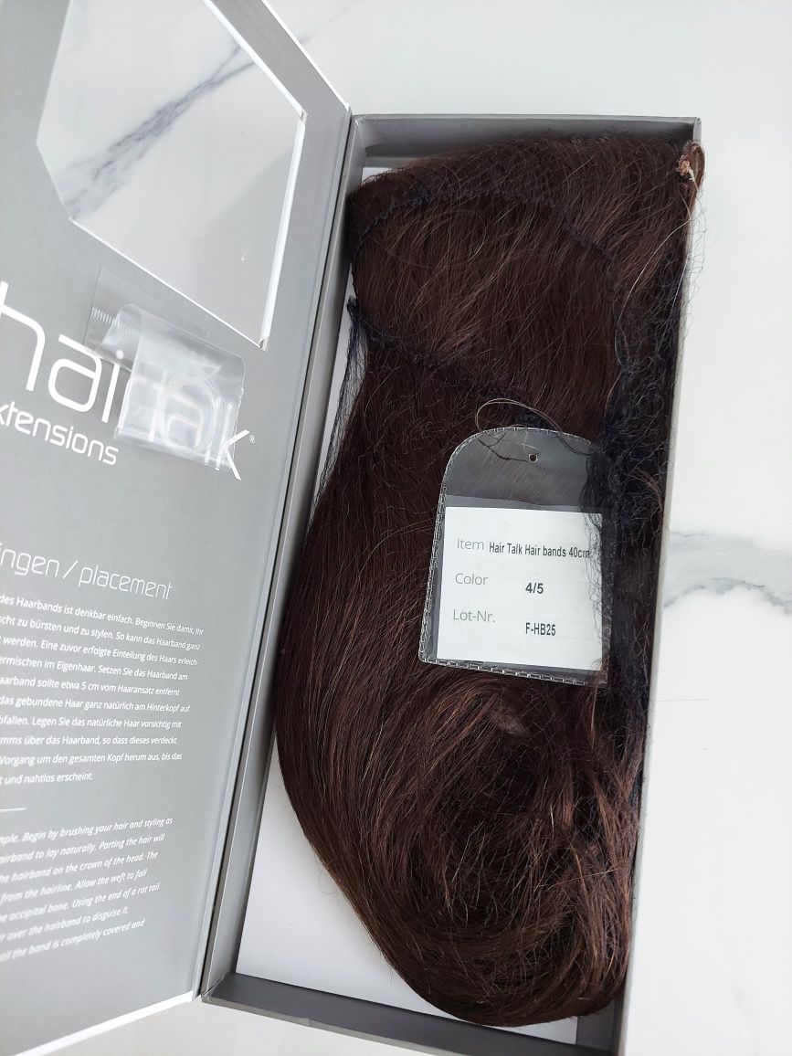 Włosy naturalne Hairtalk extensions hairband