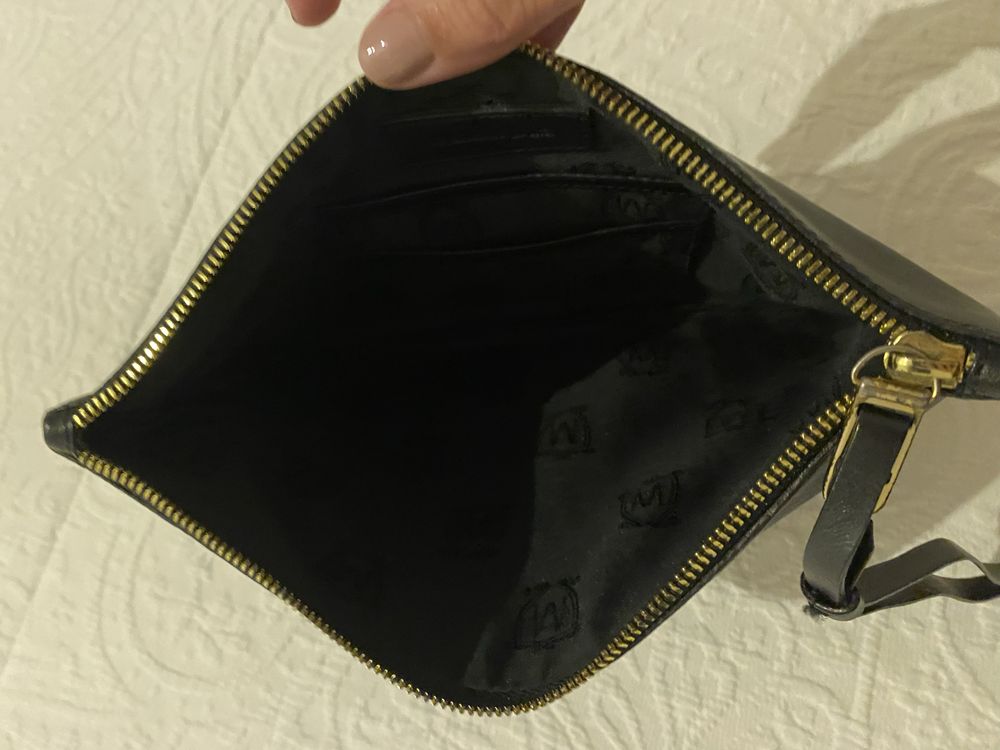 Carteira/clutch em pele, MassimoDutti