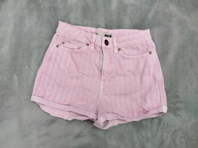 Zestaw paka crop top bluzka krótkie spodenki shorty szorty denim lato
