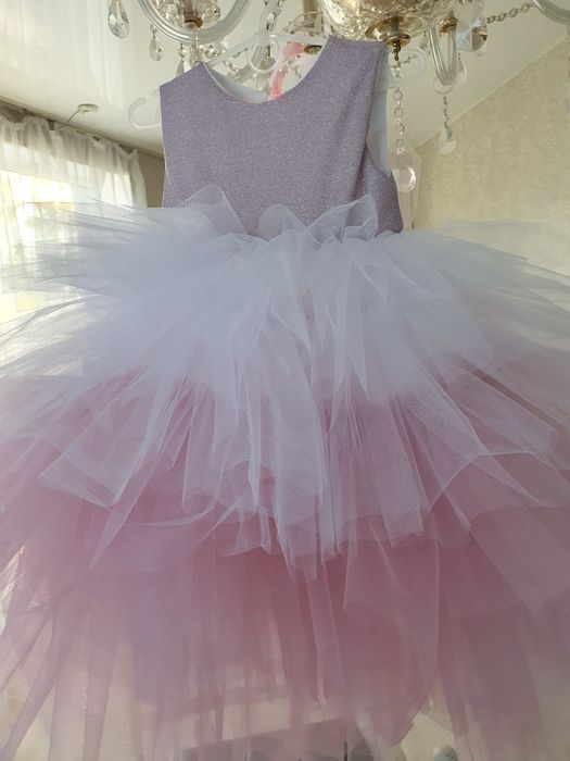 Сукня фея на 5 років пишна рожева у садочок на свято  новий рік