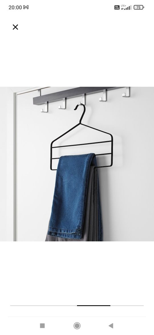 Wieszaki na spodnie Ikea Strykis