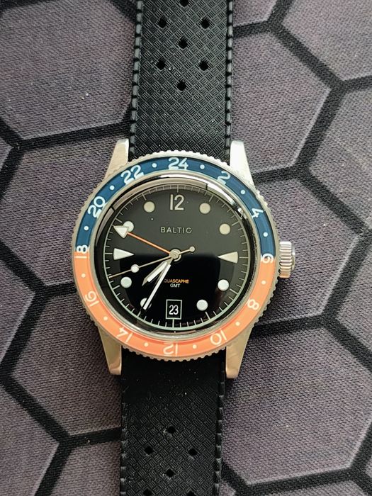 Baltic Aquascaphe GMT Orange z bransoletą BOR