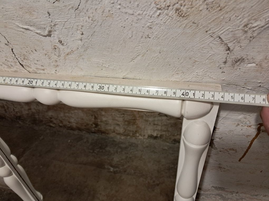 Duże lustro plus drewniany wieszak sosnowy