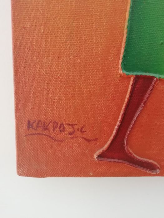 Conjunto de quadros Pintados à mão " Africanas"*