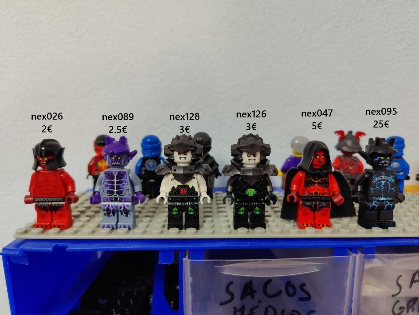 Lote Minifiguras Lego Legends of Chima e Nexo Knights