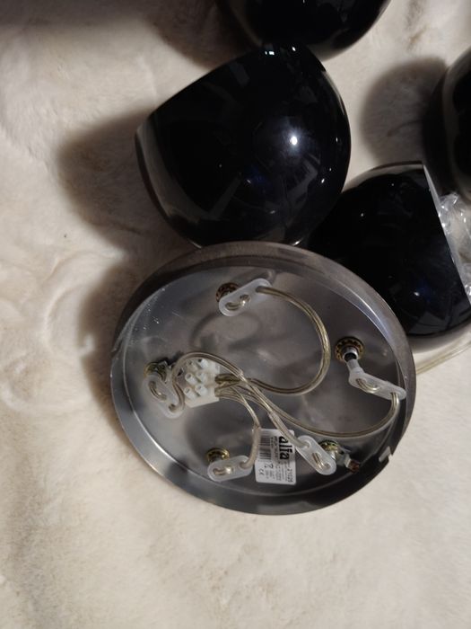 Lampa wisząca zwis Waterfall czarna Alfa 21025B