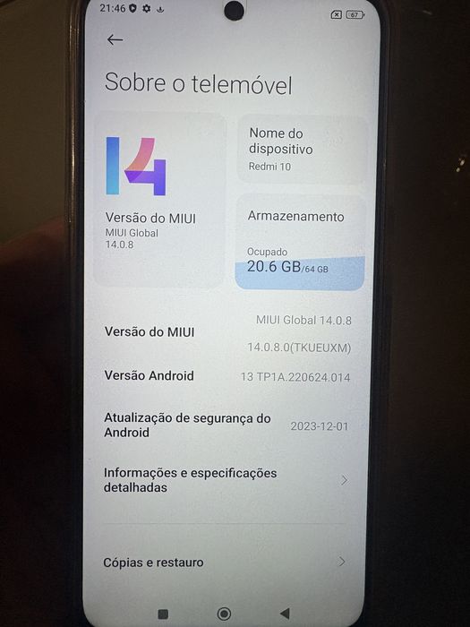 Xiaomi Redmi 10 excelente estado