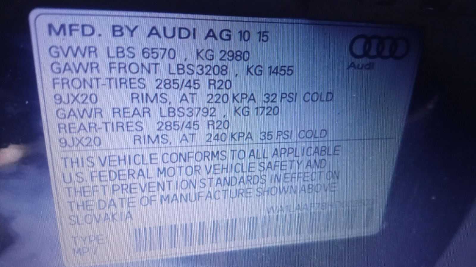Разборка Audi Q7 4M запчасти розборка запчастини Ауді Кю 7 шрот 16-19р