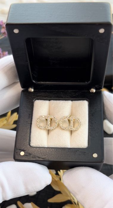 Золотые Сережки Dior