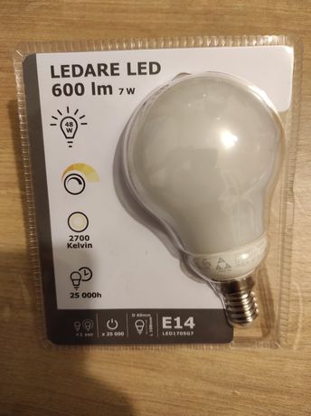 Żarówka LED E14 600 lumenów Ledare Ikea