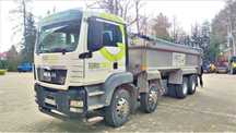 MAN TGS 32.400 8X4 BB  Skrzynia aluminiowa * Niski przebieg
