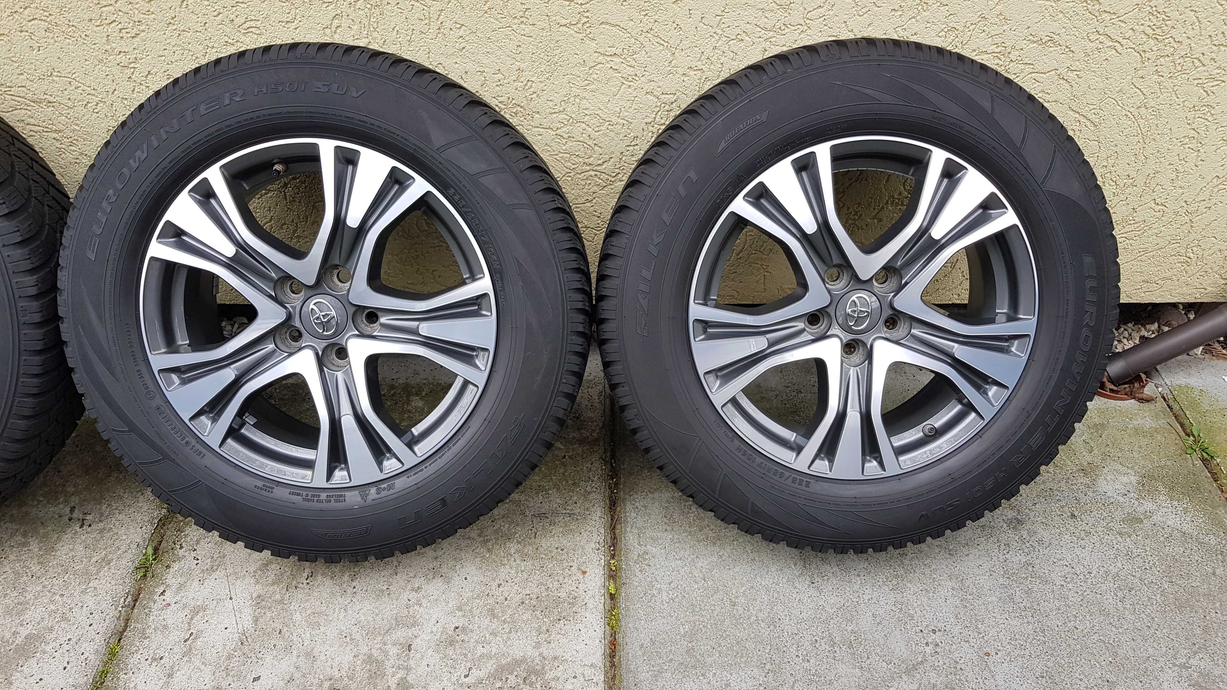 Felgi 17 Koła Toyota Rav IV 4 ET39 7J 5x114,3 PZ49M-0670-Z CZUJNIKI