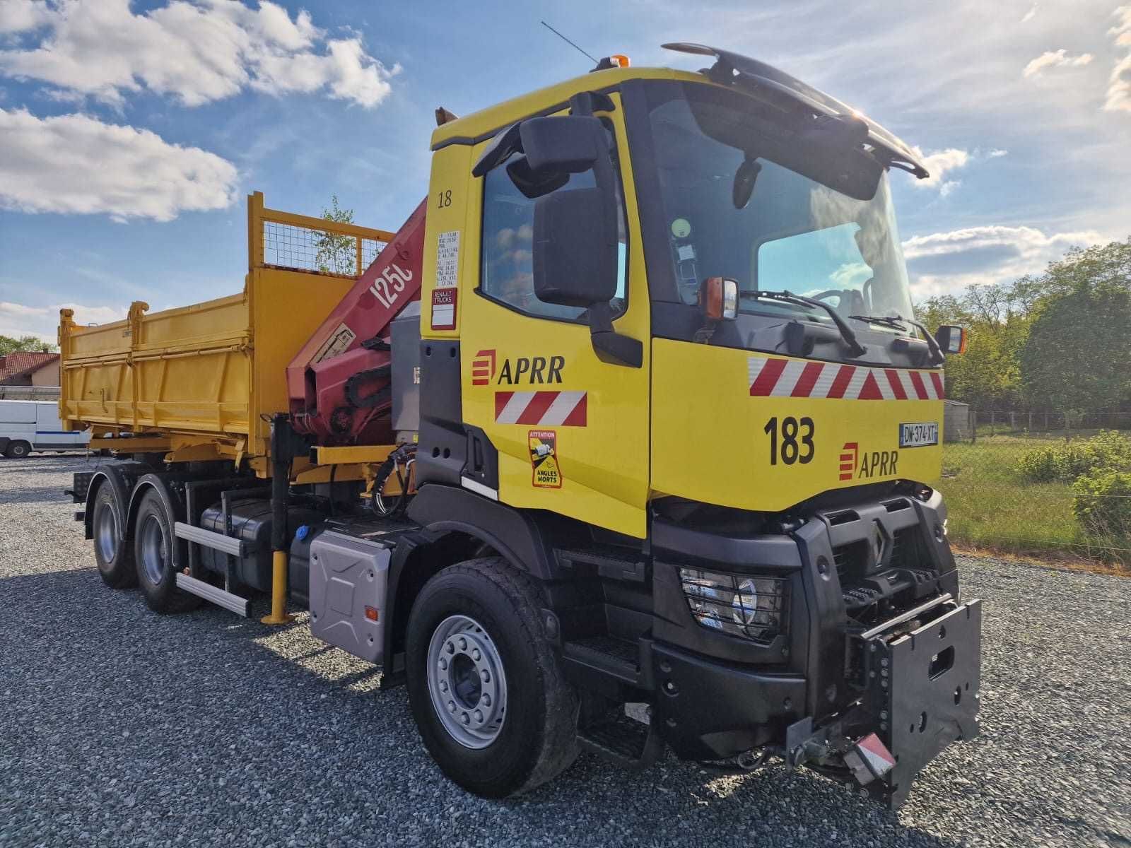 Renault C 380/6X4 Wywrotka +HDS Marrel