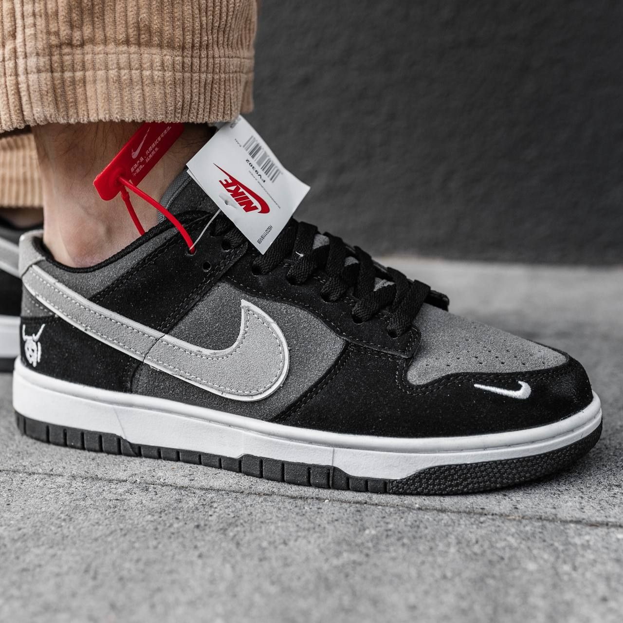 Чоловічі кросівки Nike SB Dunk Low Black Grey Найк Данк Данки 40-44