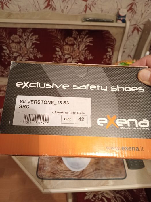 Защитная обувь итальянского бренда exena s3 srsp 42 silverstone 18