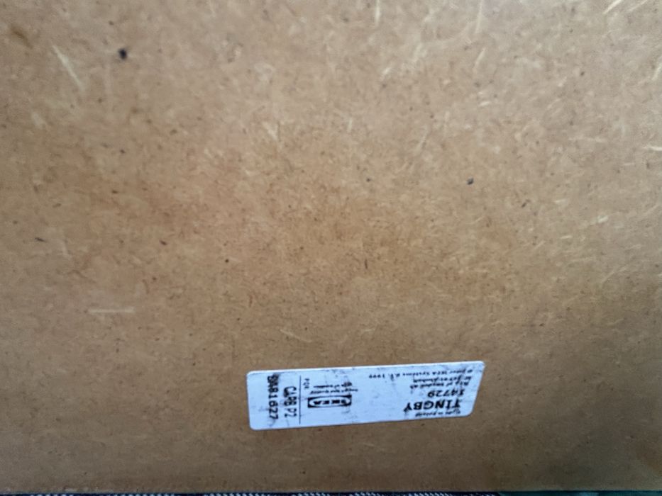 Stolik Ikea Tingby, bialy na kółkach