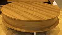 Stolik kawowy okrągły drewniany 145 cm