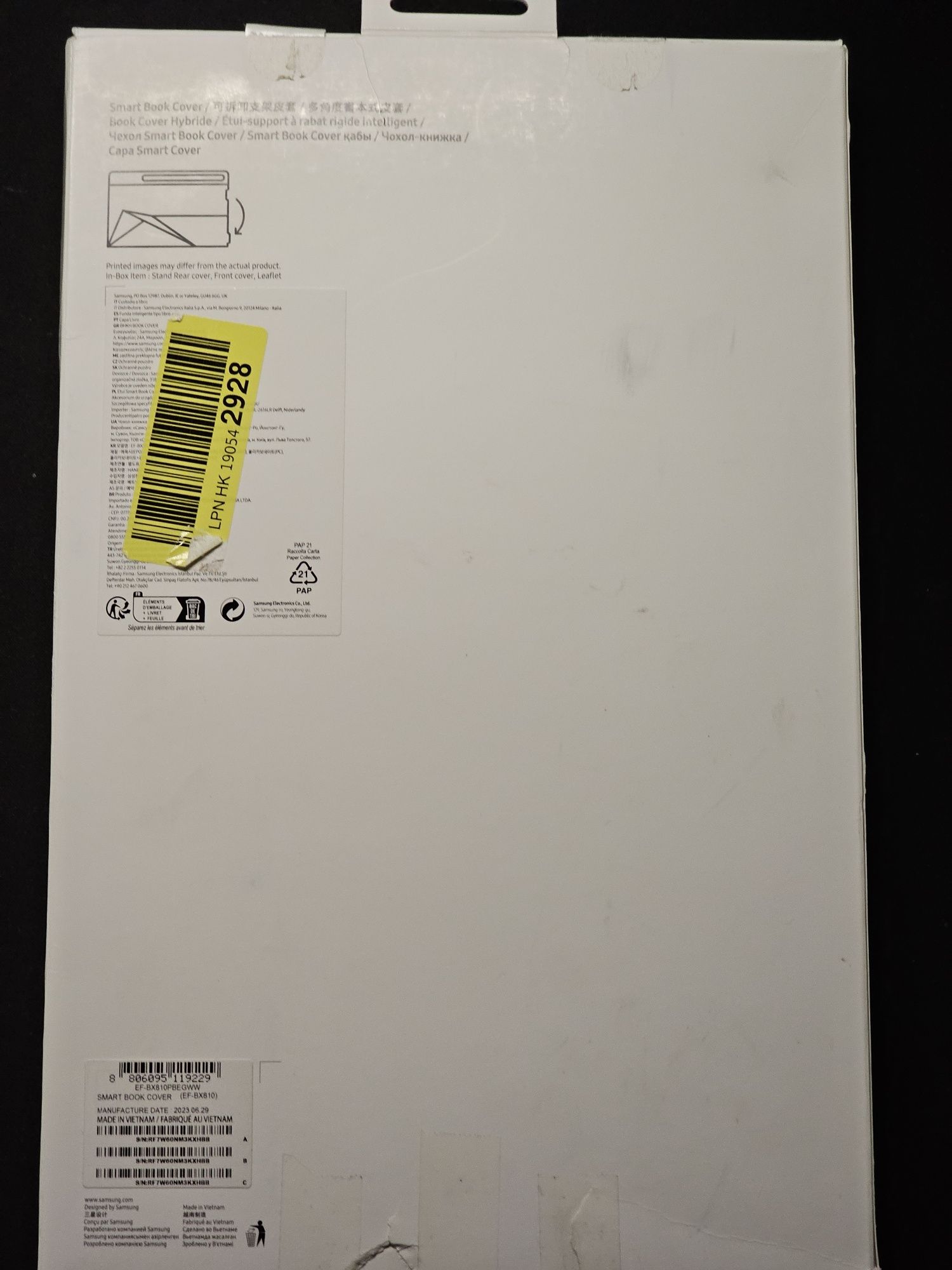 Smart Book cover do Galaxy Tab S9+/S10+