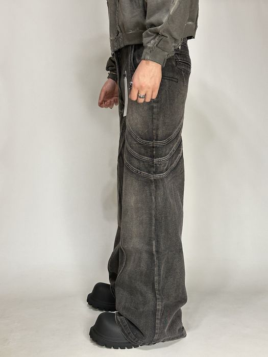 NFS NO FAITH STUDIOS baggy faded jeans archive opium джинсы черные S M