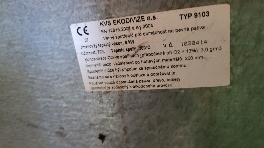 Piecokuchnia KVS Moravia 6 kW