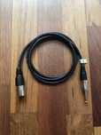2x NOWY Kabel mikrofonowy 1,5 m Jack 6,3 mm - XLR instrumentalny