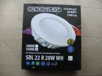 Світильники Светкомплект LED DOWNLIGHT 20 WATT 2 шт