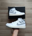 Buty męskie Jordan 1 Mid Neutral Grey Stealth Szare Białe rozmiar 44