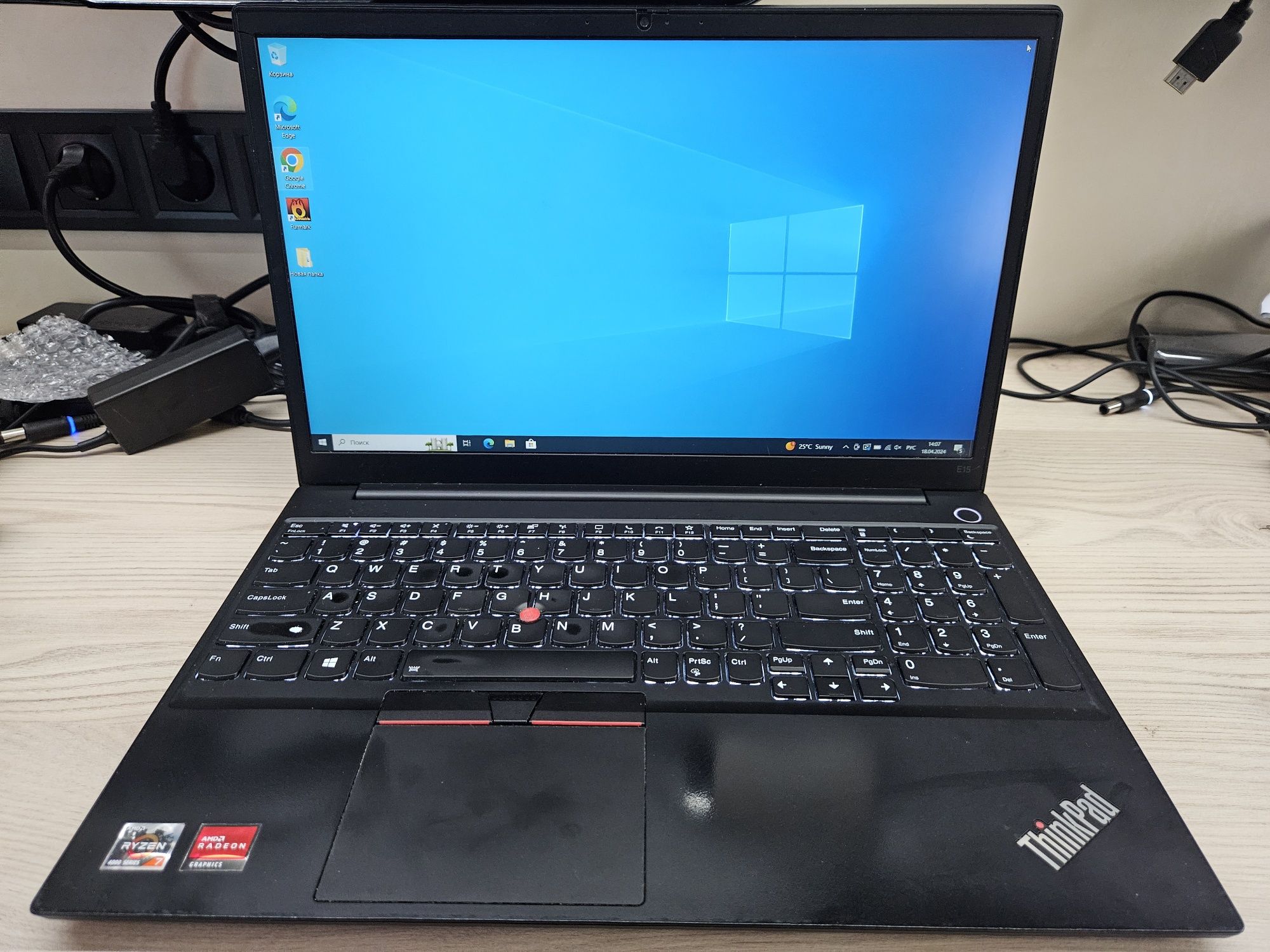 Lenovo ThinkPad E15 Ryzen 7 4700U (8 ядер)/16Gb/Vega 7/SSD 1Tb/15" IPS