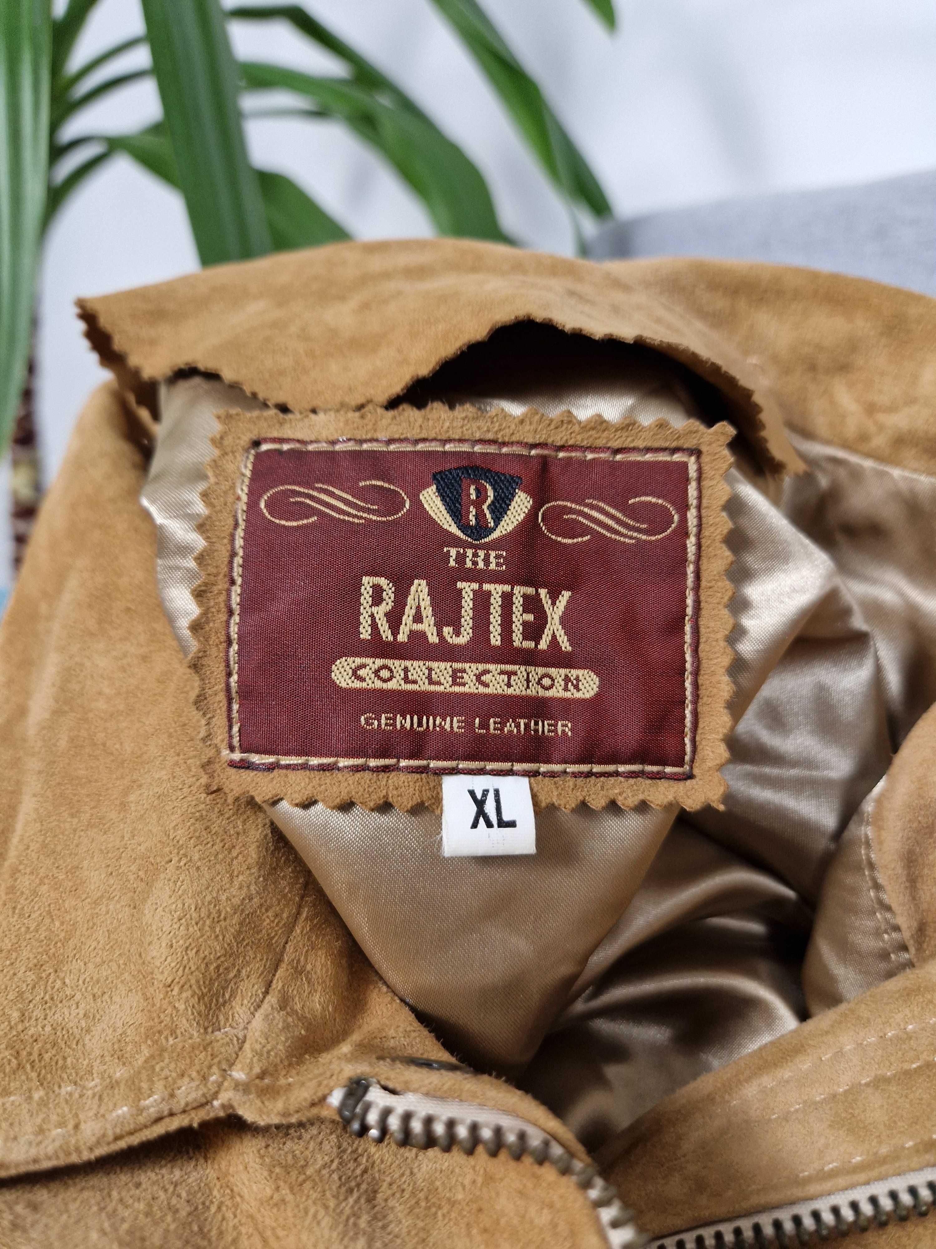 Rajtex Men's Leather Jacket vintage męska kurtka skórzana na wiosnę XL