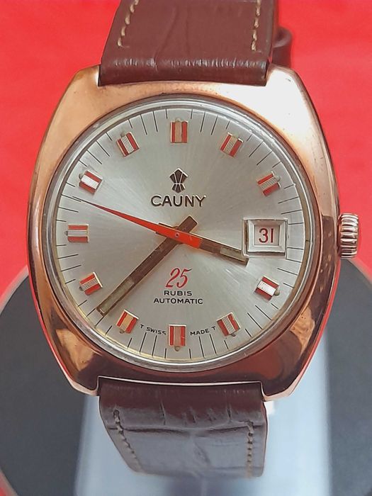Relógio Vintage CAUNY 25 Rubis Automatic