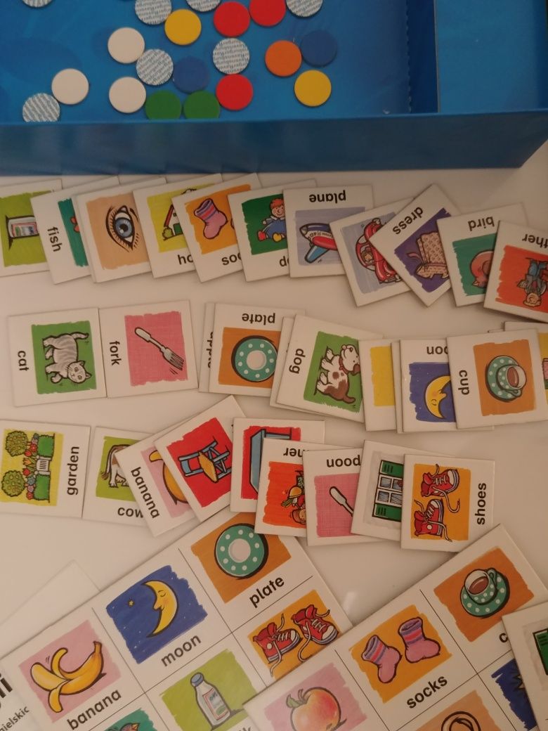 Memo gra angielsku w języku angielskim bingo
